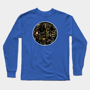 New York City at Night from the Air 1971, Sphere Series Long Sleeve T-Shirt